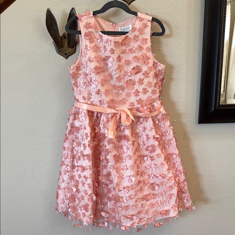 Pink Floral Kids Dress